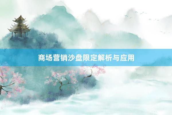 商场营销沙盘限定解析与应用